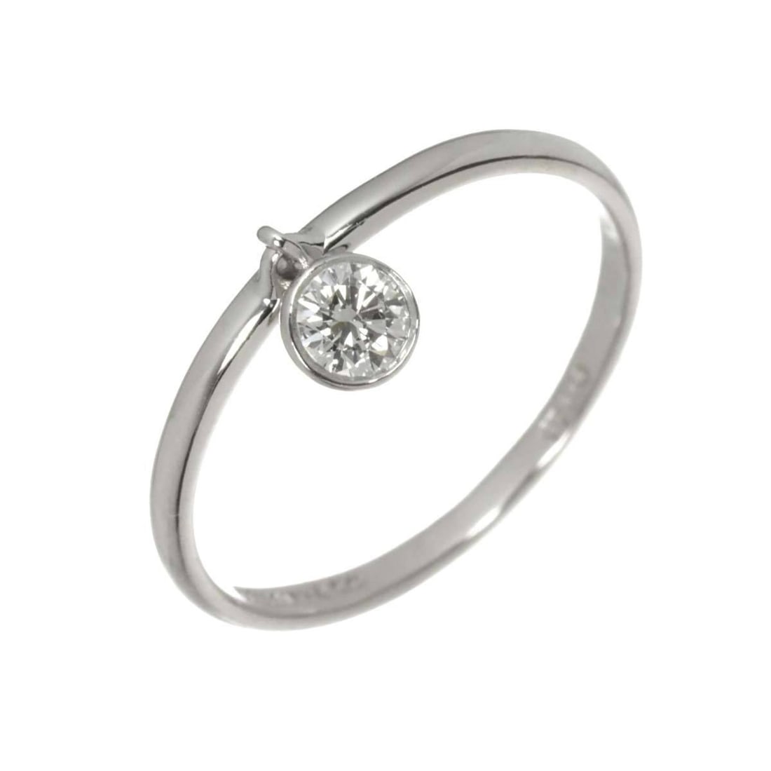 Tiffany & Co. By the Yard Ring, size 11.5, diamond, platinum: --- Catalog ---Category: SizeJP Size: 11.5US Size: 6Category: DesignType: Band ringGender: WomenMaterial: Platinum 950Category: GeneralBrand: Tiffany--- Item List ---Section: ConditionRanking: Rank SA
