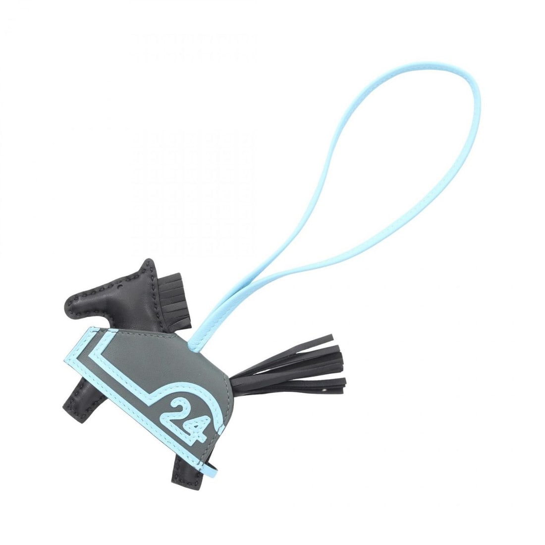 Hermes Hermès Rodeo PM Robeaux Cool Charm Leather Anjou Miro Swift Women's Vert Mangrove in Black,: --- Catalog ---Category: DesignType: Handbag charmColor: Black, Blue, Green, VertGender: WomenMaterial: Agneau MiloCategory: GeneralBrand: Hermes--- Item List ---Section: ConditionRanking: Rank NS Nev