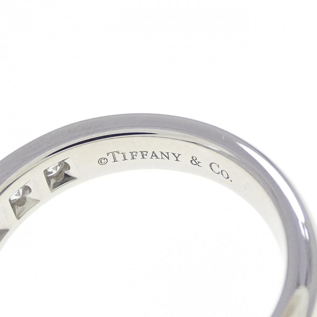 Tiffany Half Circle Channel Setting Ring - 4