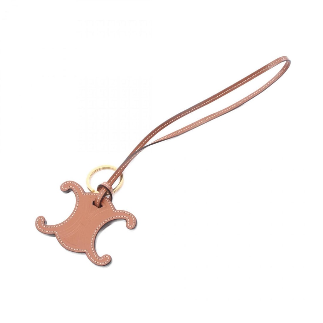 Celine Triomphe Charm Leather Accessory for Women, Brown, 49I47: --- Catalog ---Category: DesignType: Handbag charmColor: BrownGender: WomenMaterial: LeatherCategory: GeneralMPN: 49I47Brand: Celine--- Item List ---Section: ConditionRanking: Rank A Used - A few