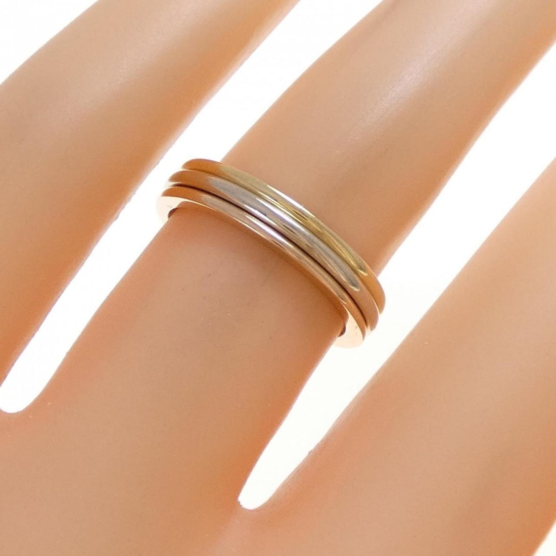 Cartier Three-Gold Wedding Ring - 4