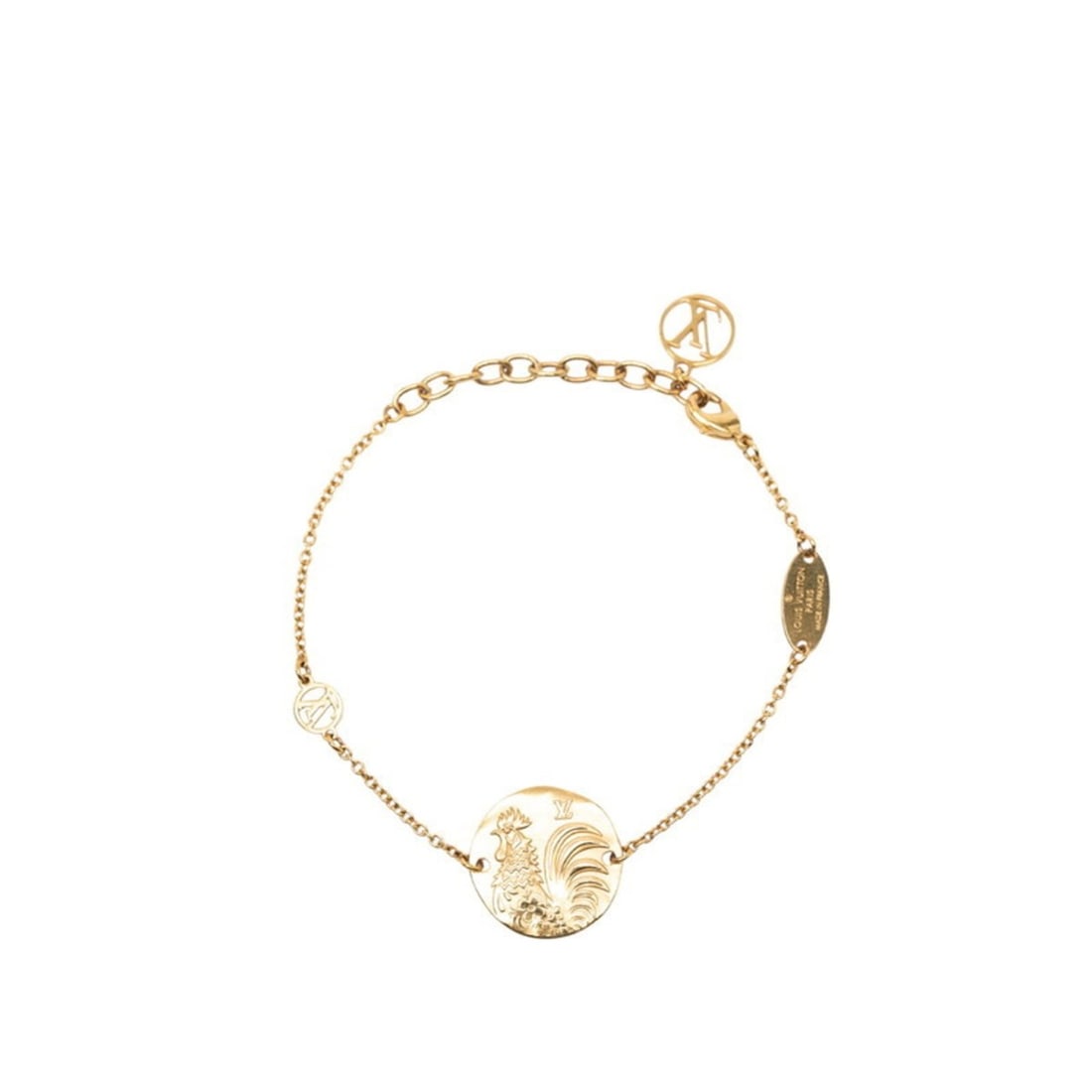 Louis Vuitton in the Sky Rooster Bracelet M67349 Gold Plated Women's LOUIS VUITTON (1 of 18)