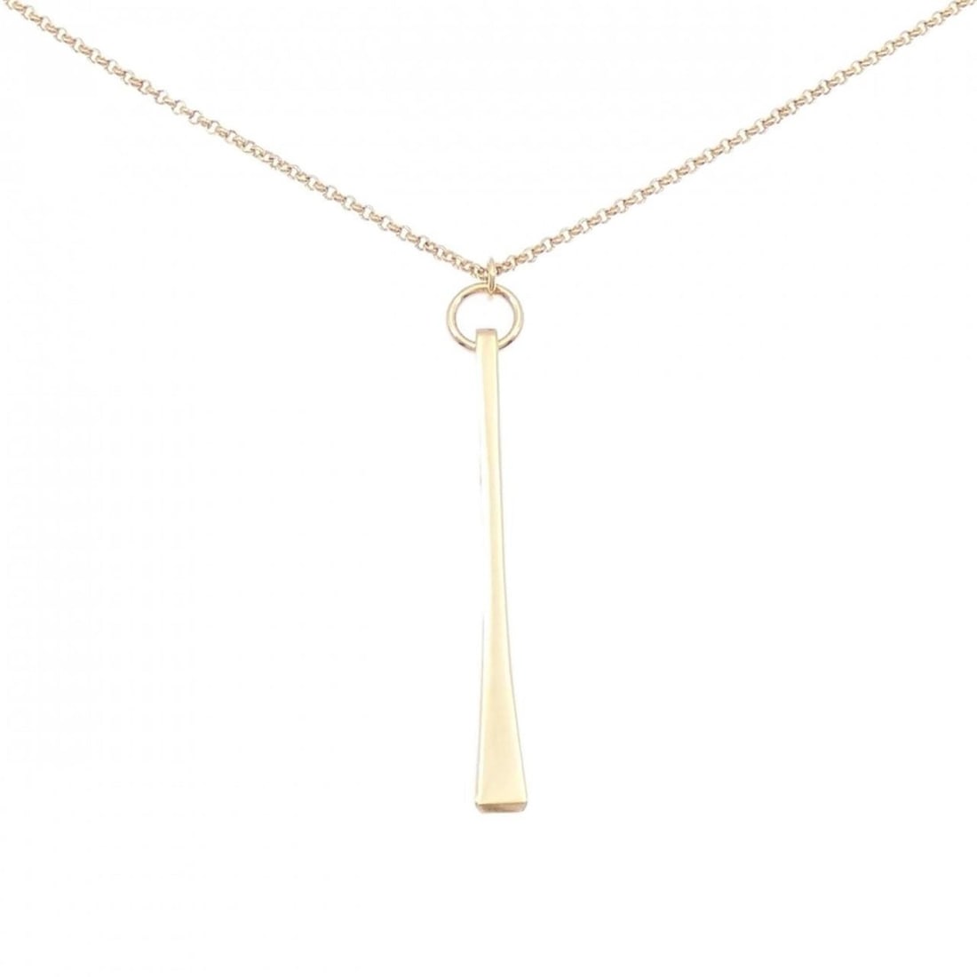 Hermes 750PG necklace: --- Catalog ---Category: SizePendant Size: 64.1mm x 5.4mm / 2.52'' x 0.21''Neck Circumference: 43 cm / 16.92''Category: DesignColor: Pink goldGender: WomenMaterial: Pink gold (18K)Pendant Type: Pendan