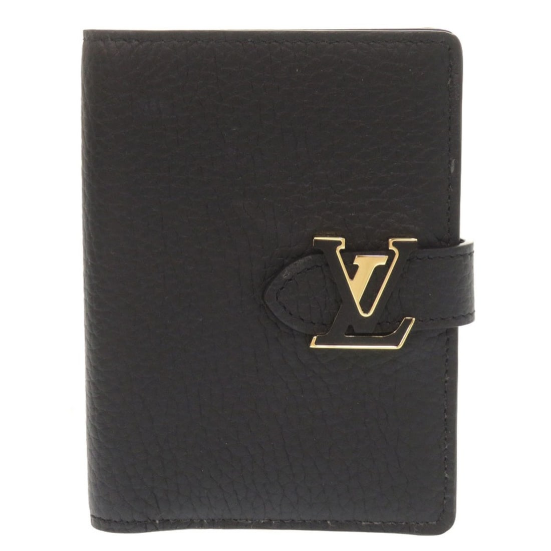 Unused Louis Vuitton LV Vertical Compact Wallet M81561 IC Taurillon Leather Noir Bifold Black: --- Catalog ---Category: SizeSize (HxWxD): 12cm x 9cm / 4.72'' x 3.54''Category: DesignType: Wallet (bi-fold)Color: NoirGender: WomenMaterial: Leather Leather/Fur Type: Taurillon leatherCategory: Gene