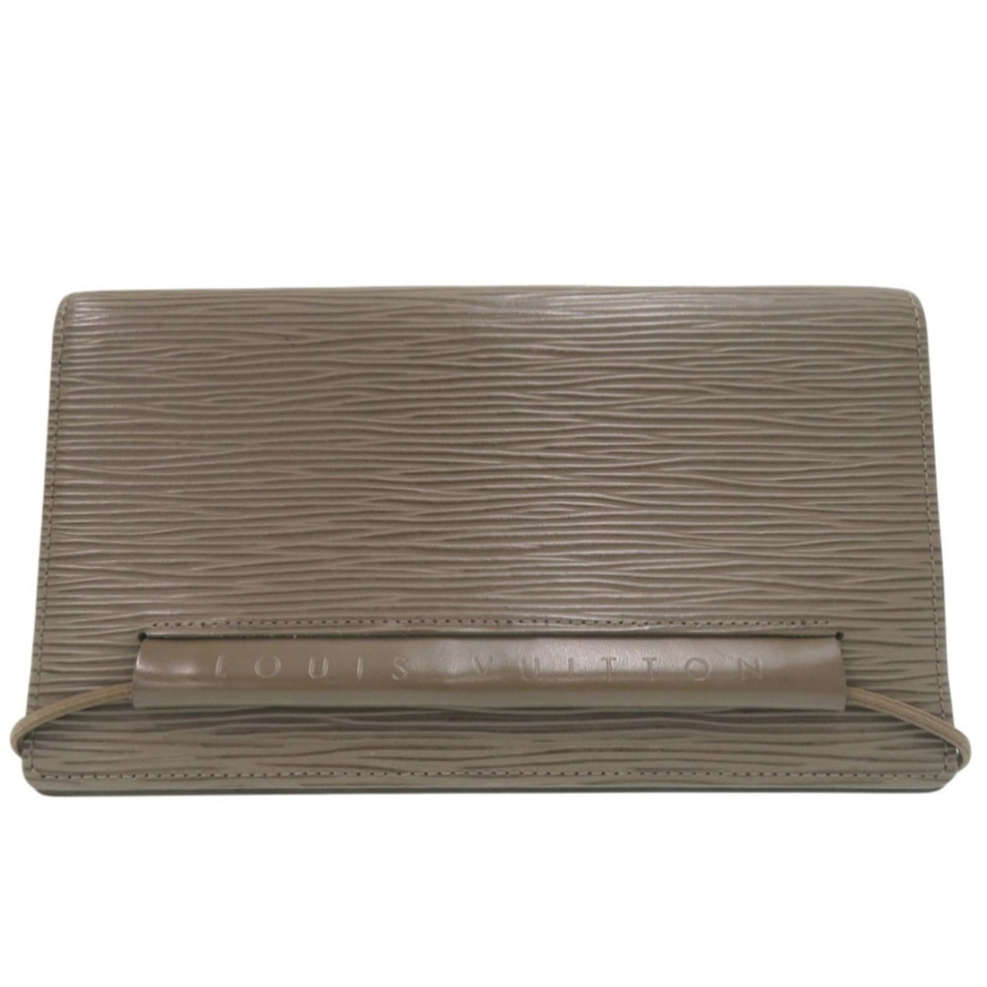 Louis Vuitton Agenda Horizontal Planner Cover, Epi Leather, Gray, MI0081 Stamp, LV 0795, LOUIS: --- Catalog ---Category: DesignColor: GrayGender: WomenMaterial: Epi leather Category: GeneralBrand: Louis VuittonCountry of Origin: FranceCategory: Physical PropertiesSize (HxWxD): 11cm x 19cm x 1.5c