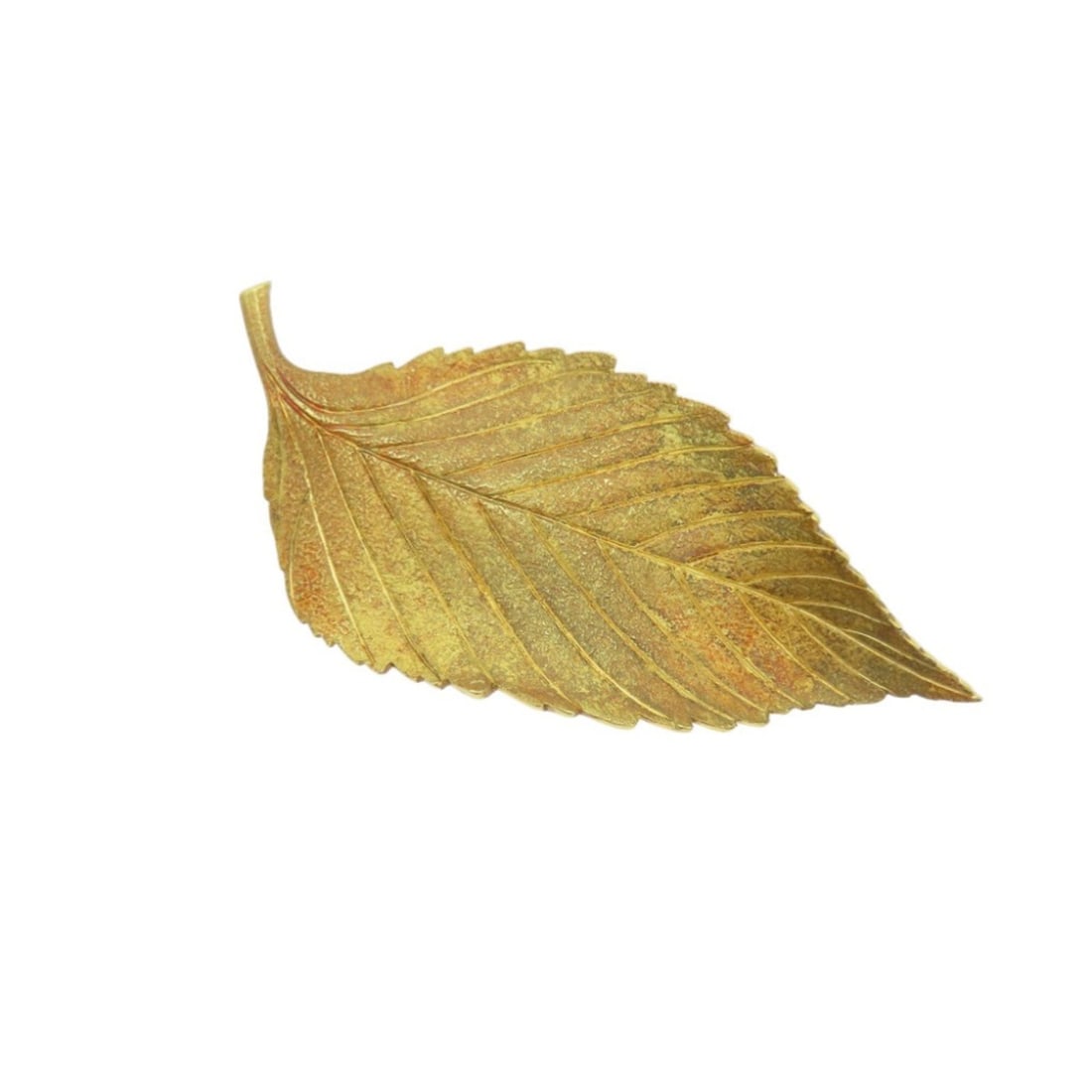 Tiffany Leaf 18KYG 750 Yellow Gold Brooch Jewelry 1595TIFFANY&Co. Women's (1 of 10)