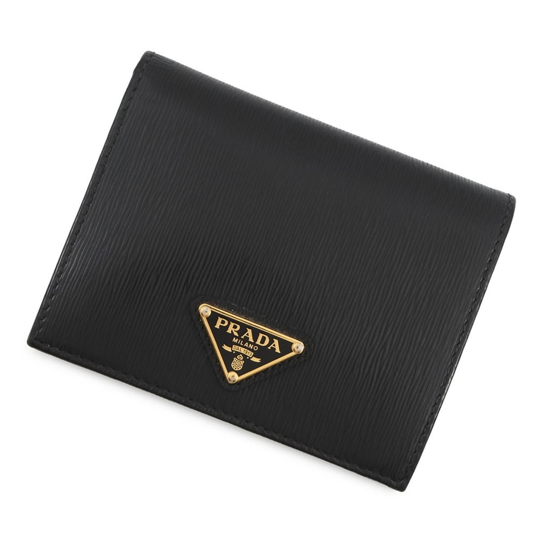 Prada compact bi-fold wallet 1MV204 PRADA black WALLET (1 of 15)