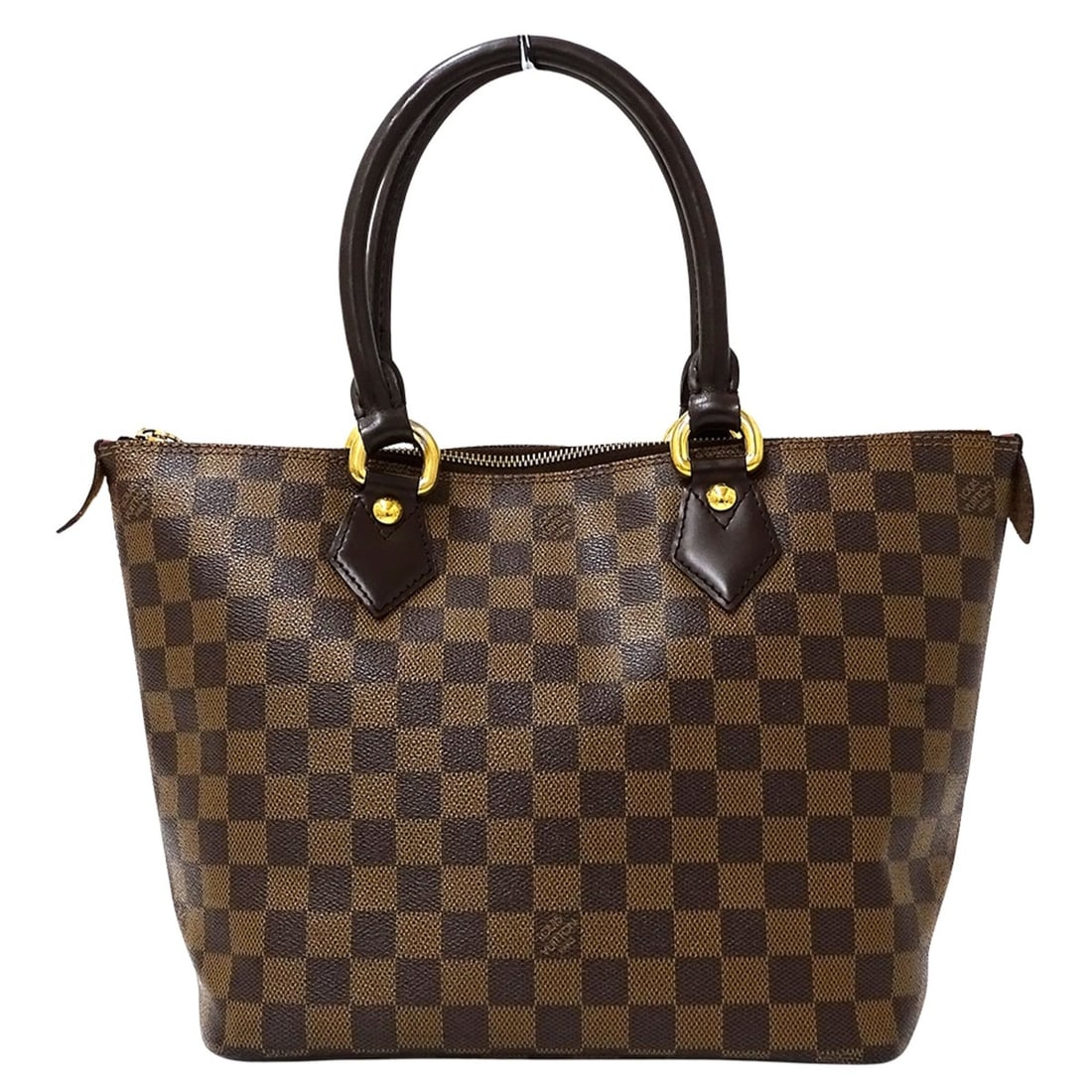 Louis Vuitton Damier Saleya PM Tote Bag, Brown, N51183, Women's (1 of 14)