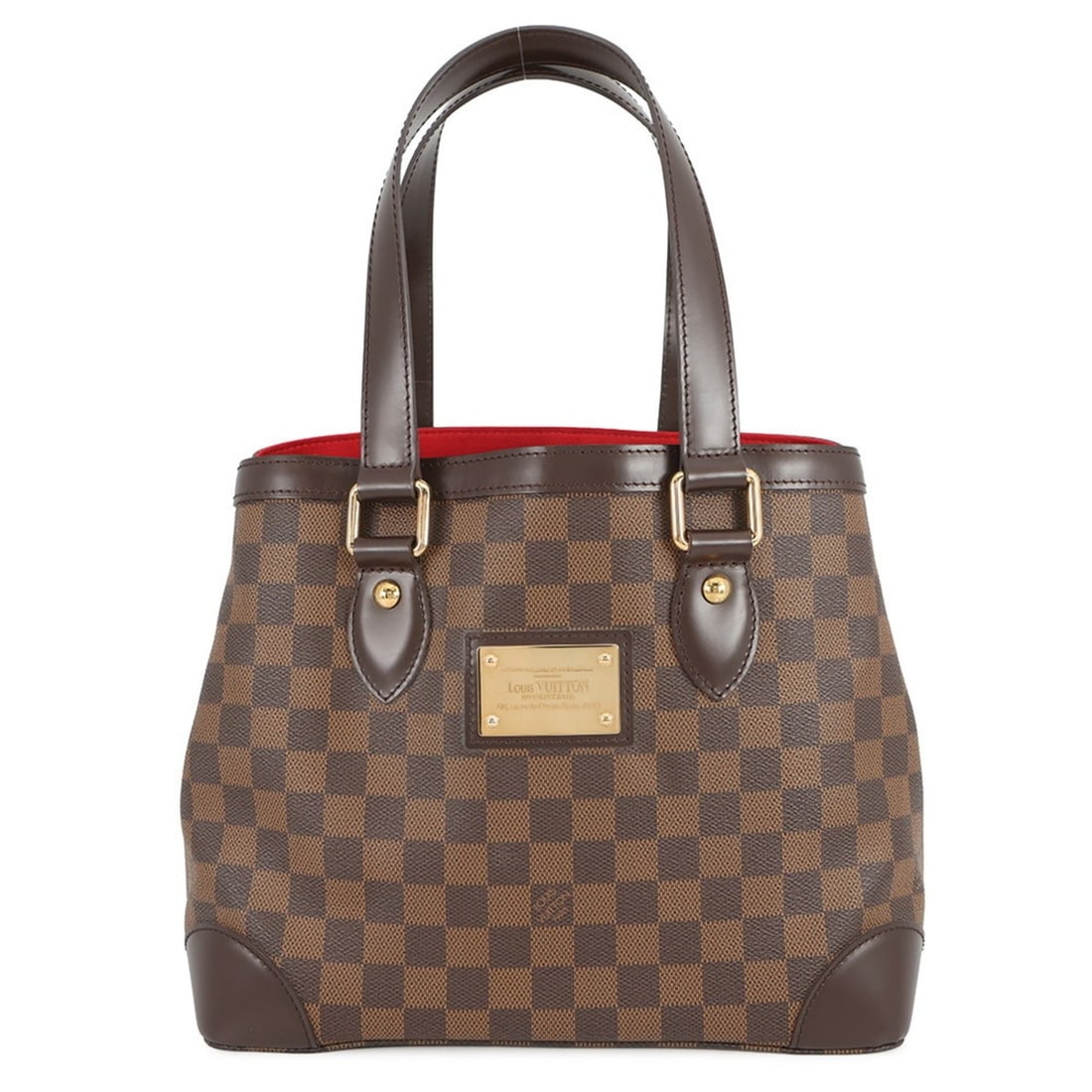 Louis Vuitton Damier Ebene Hampstead PM Tote Bag N51205 LOUIS VUITTON Handbag Shoulder Women's: --- Catalog ---Category: SizeWeight: 710g / 1.56lb.Size (HxWxD): 23.5cm x 28cm x 18cm / 9.25'' x 11.02'' x 7.08''Category: DesignType: Handbag, Shoulder bag, Tote bagColor: Damier Canvas, Ebene, Red c