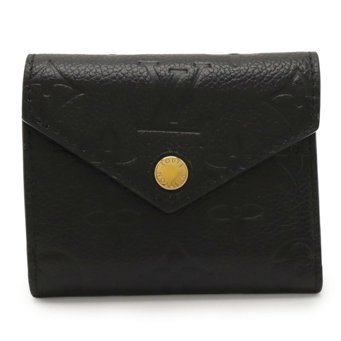 LOUIS VUITTON Monogram Empreinte Portefeuille Zoe Tri-fold Wallet in Black (Noir) M62935: --- Catalog ---Category: SizeSize (HxWxD): 8cm x 9.5cm / 3.14'' x 3.74''Category: DesignType: Wallet (tri-fold)Color: Black, NoirGender: Women,MenMaterial: Monogram Empreinte , Leather Category: Gener