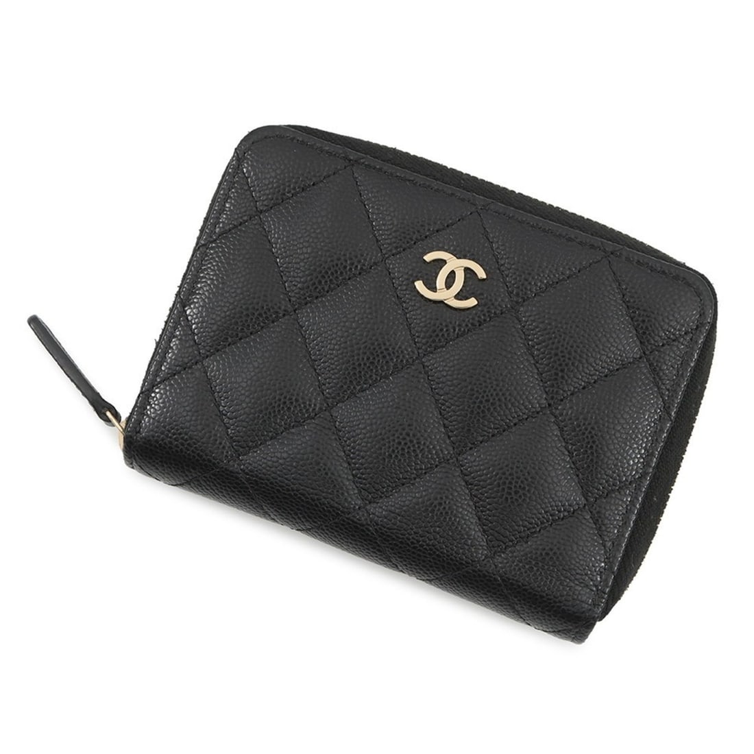 Chanel Matelasse Small Wallet with Coco Mark and Caviar Skin, Black, AP4652 (1 of 19)