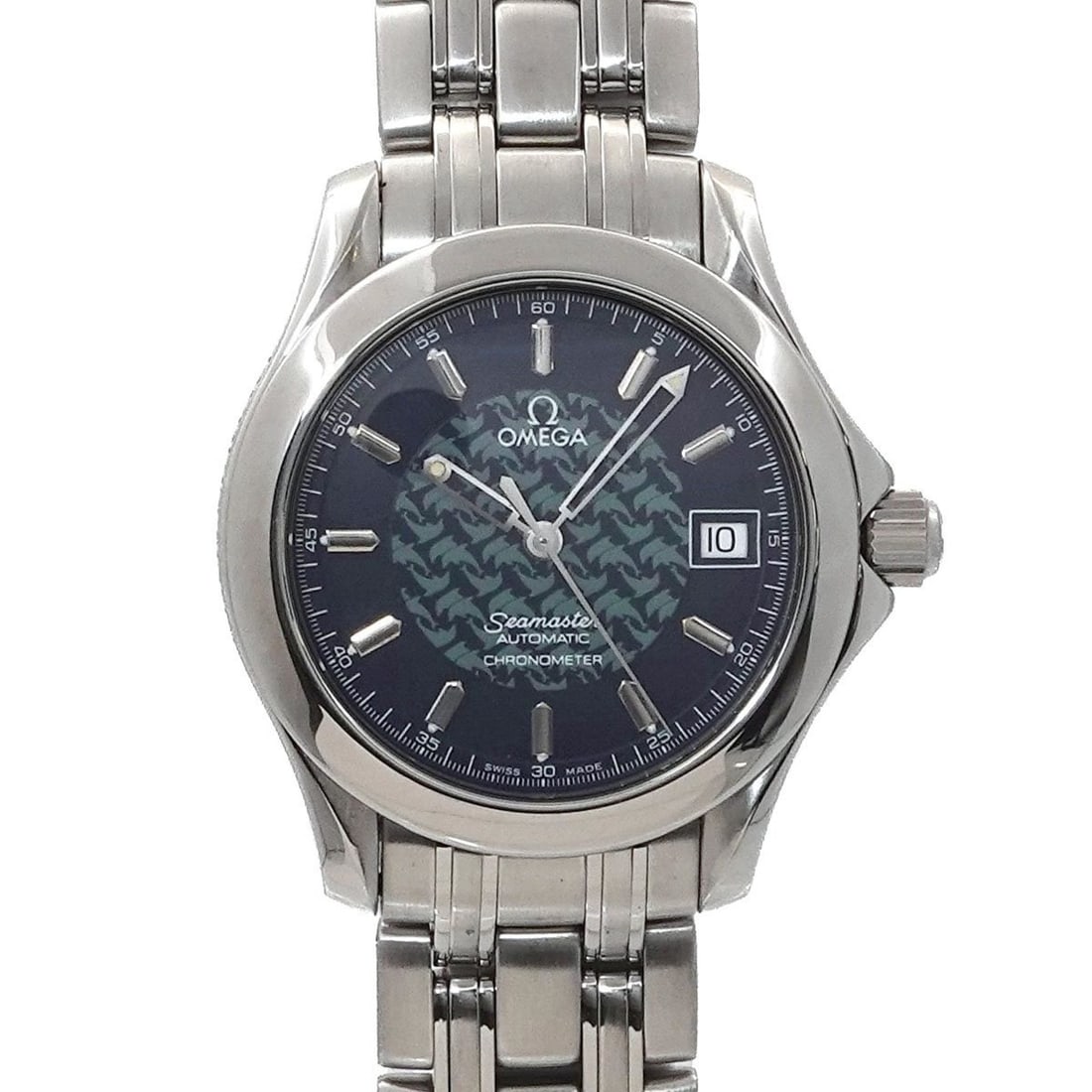 OMEGA Seamaster 2500 80 Jacques Mayol Limited Edition of 5000 Men's Watch with Date Display, Navy (1 of 14)