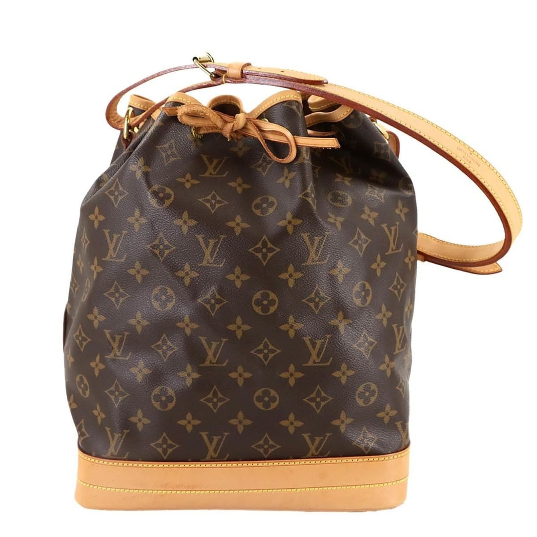 Louis Vuitton Monogram Noe Shoulder Handbag, Brown, M42224, Gold Hardware (1 of 17)