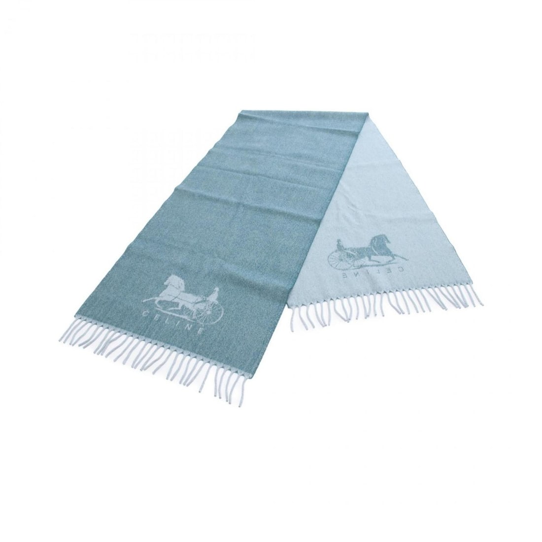 Celine Sulky scarf, wool, silk, cashmere, women's, green: --- Catalog ---Category: SizeSize (LxW): 1.7m x 36cm / 66.92'' x 14.17''Category: DesignType: StoleColor: GreenGender: WomenMaterial: Wool , Silk , Cashmere Category: GeneralBrand: Celine--- Item List