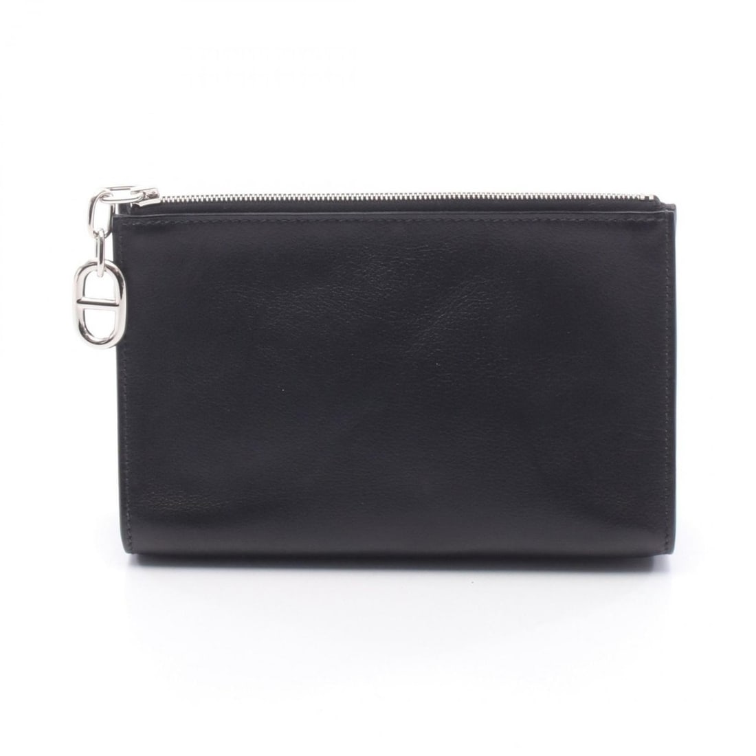 Hermes Hermès Zip Ango PM Chaine d'Ancre Bag/Pouch/Handbag Leather Evercolor Women's Black (1 of 16)