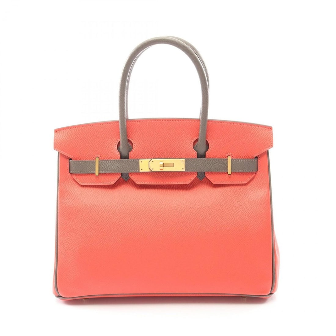 Hermes Hermès Birkin 30 handbag in calfskin leather (cowhide) and Epsom leather. Available red (1 of 16)