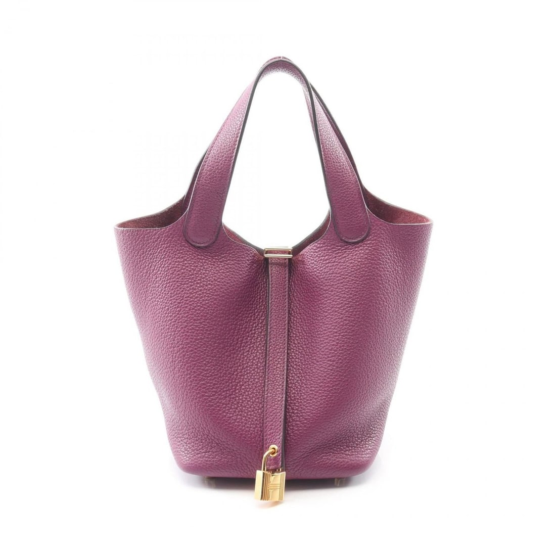 Hermes Hermès Picotin Lock PM handbag in Taurillon Clemence leather, purple for women. (1 of 10)