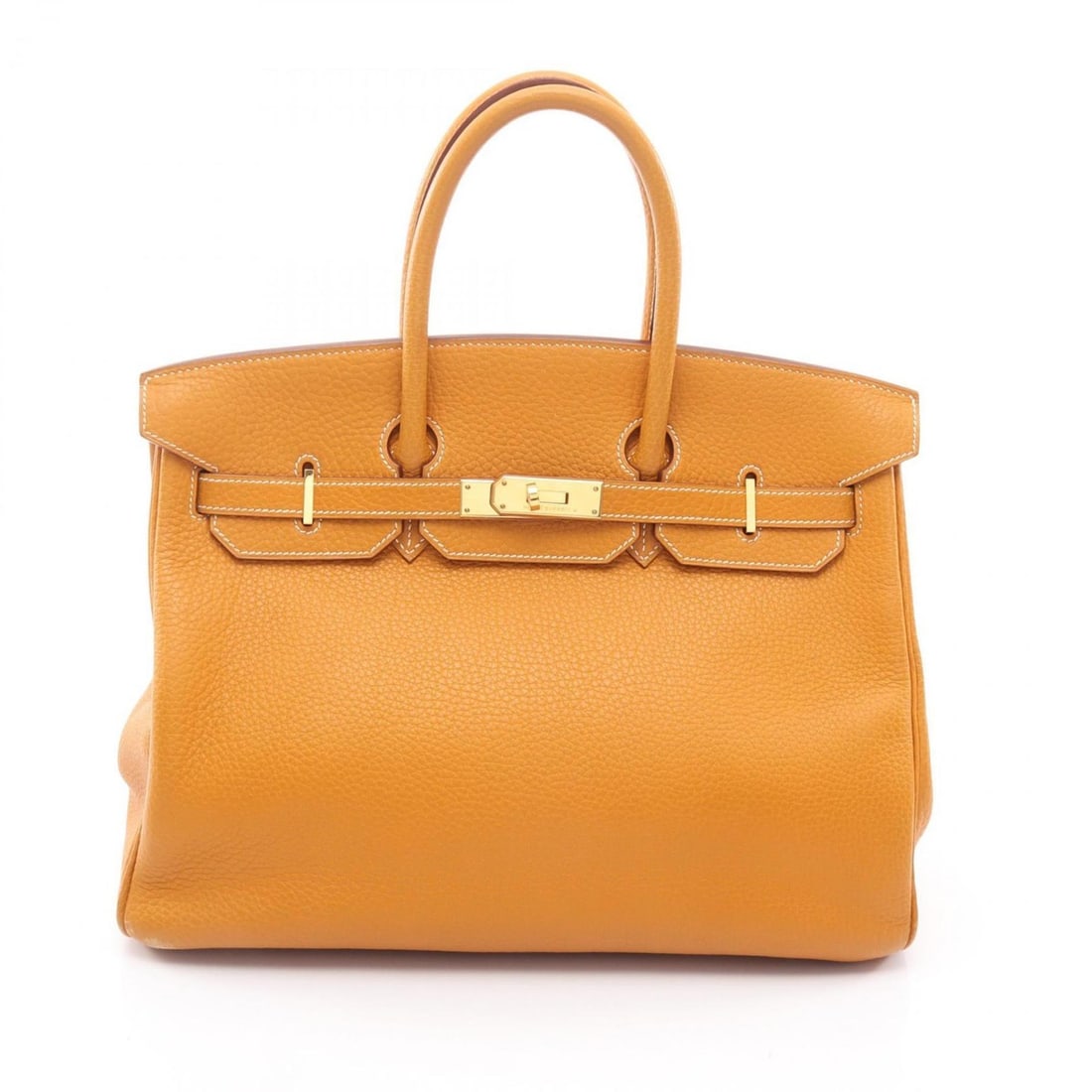 Hermes Hermès Birkin 35 handbag, leather, Fjord, women's, brown (1 of 15)
