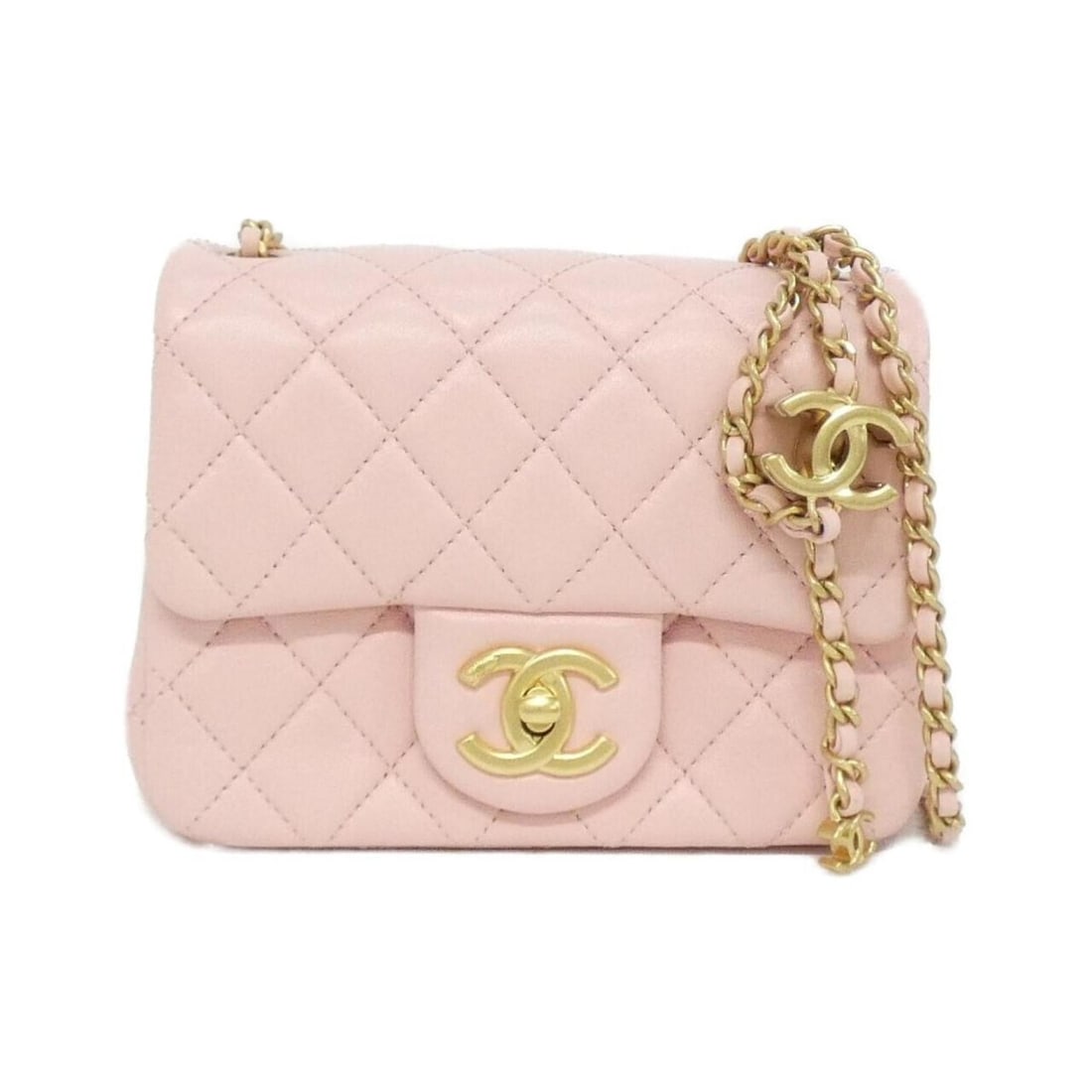 Chanel AS5758 Shoulder Bag: --- Catalog ---Category: SizeSize (HxWxD): 13cm x 16.5cm x 7cm / 5.11'' x 6.49'' x 2.75''Category: DesignType: Shoulder bagColor: PinkGender: WomenMaterial: Leather Hardware Color: Matte goldLeather/F