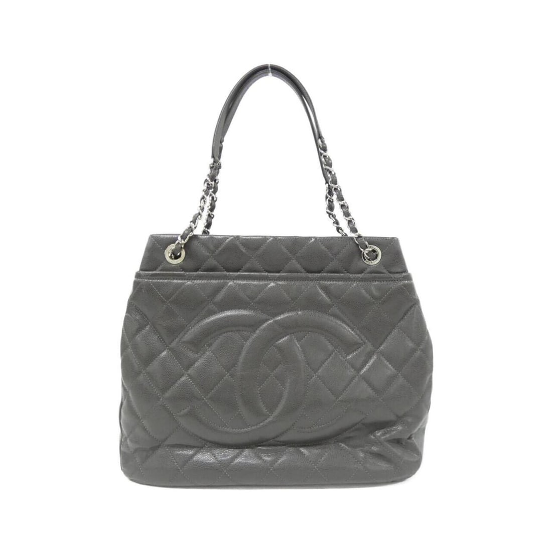 Chanel 67293 Shoulder Bag: --- Catalog ---Category: SizeSize (HxWxD): 32cm x 39cm x 10.5cm / 12.59'' x 15.35'' x 4.13''Category: DesignType: Shoulder bagColor: GrayGender: WomenMaterial: Grained Calfskin Hardware Color: