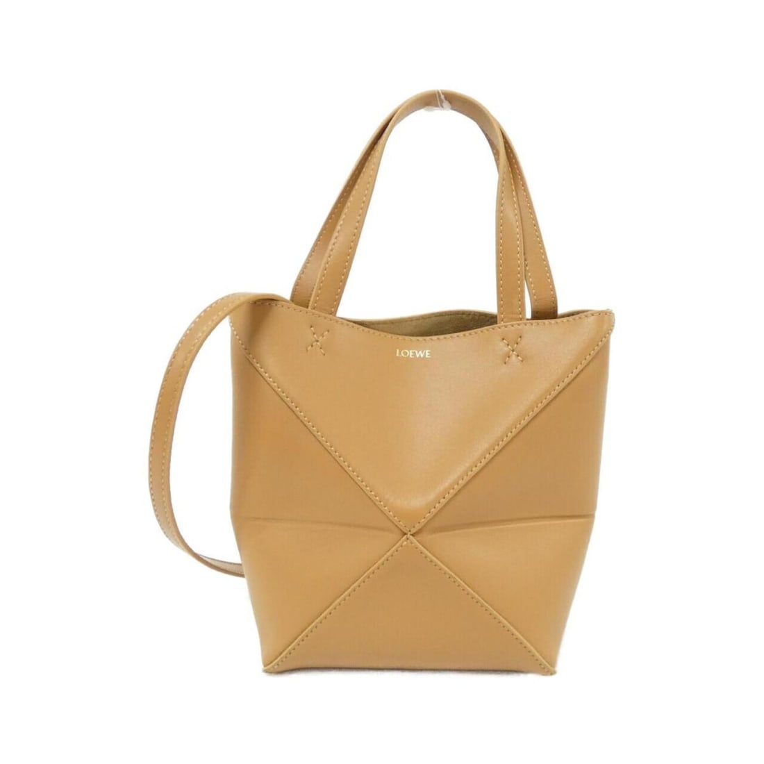 Loewe Puzzle Fold Tote Mini A657V25X01 Handbag: --- Catalog ---Category: SizeSize (HxWxD): 20cm x 24cm x 9cm / 7.87'' x 9.44'' x 3.54''Category: DesignType: HandbagColor: BeigeGender: WomenMaterial: Leather Leather/Fur Type: CalfskinCategory: Gener