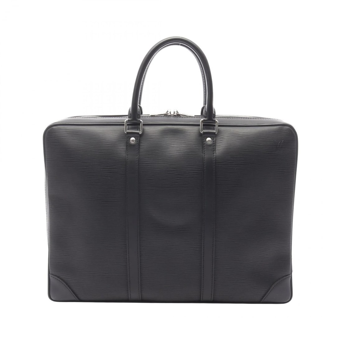 Louis Vuitton Porte-Document Voyage Business Bag, Epi Leather, Men's, Black, M59162 (1 of 12)
