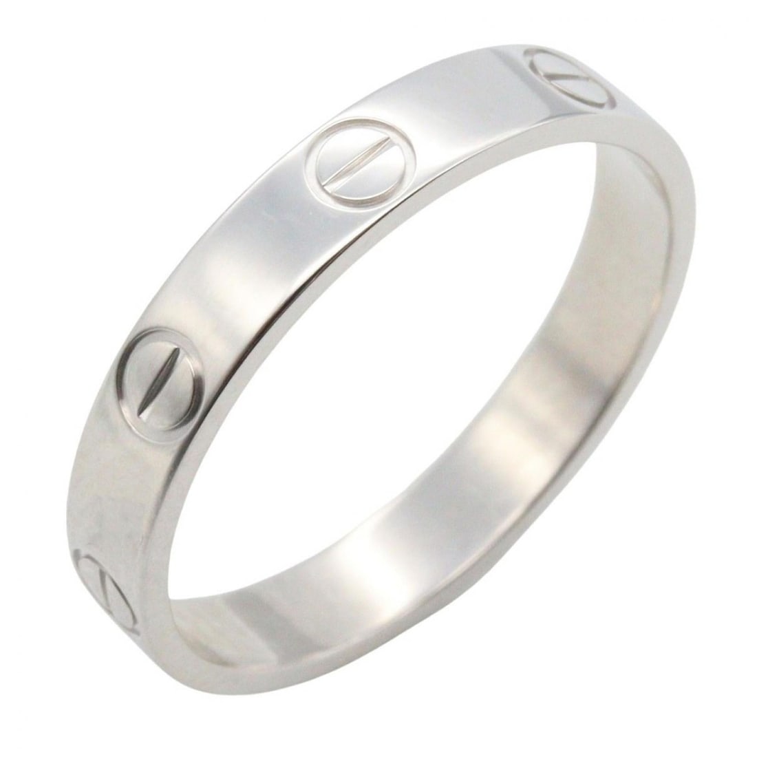 Cartier Mini Love Ring, 18K White Gold, Silver, for Men and Women, B4085100 (1 of 14)