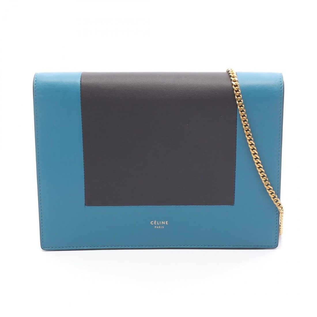 Celine Frame Evening Clutch Shoulder Bag/Handbag in Leather, Women's, Green and Black, 107773: --- Catalog ---Category: SizeSize (HxWxD): 16cm x 21cm x 4cm / 6.29'' x 8.26'' x 1.57''Category: DesignType: Handbag, Shoulder bagColor: Black, GreenGender: WomenMaterial: Leather Category: GeneralMPN