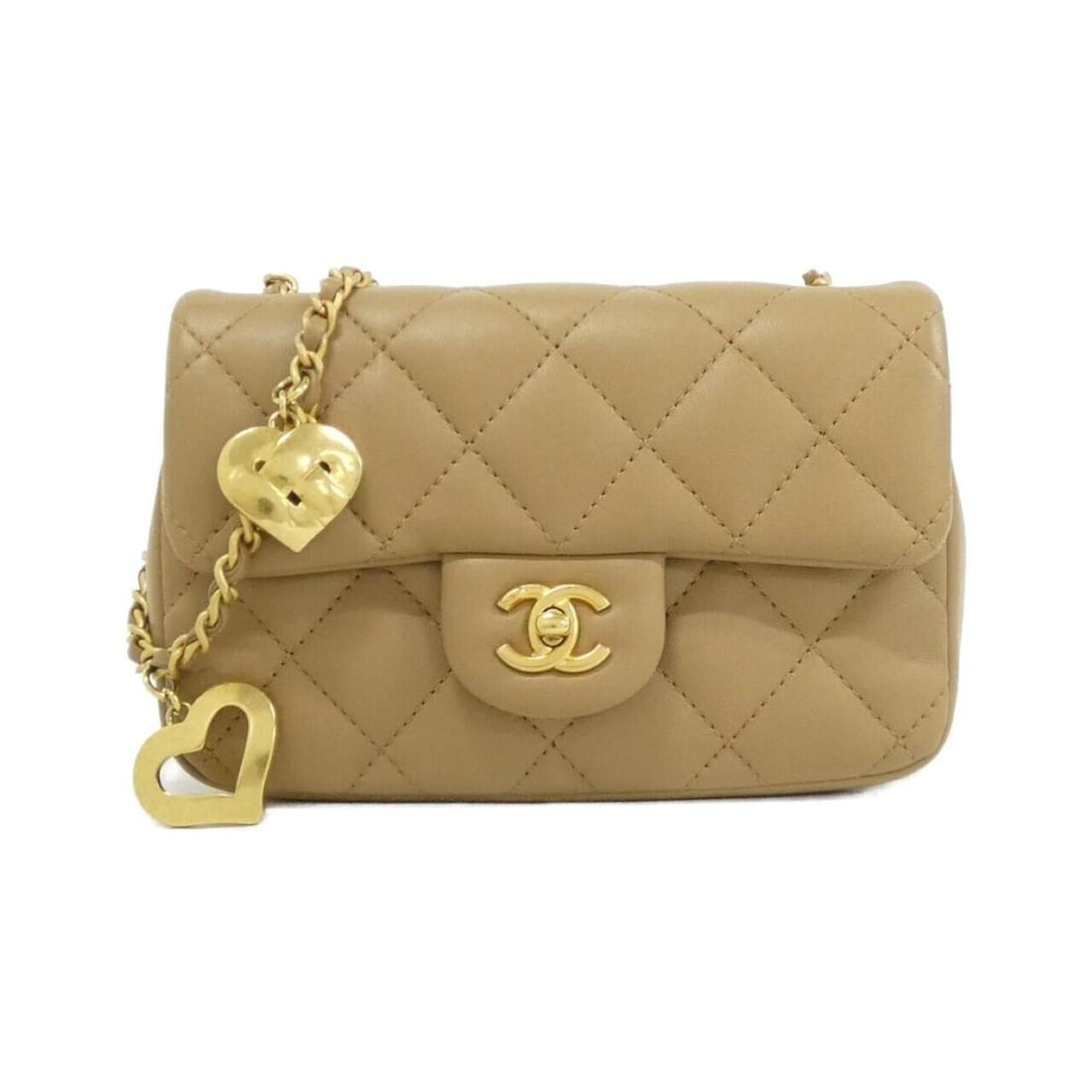Chanel AS3456 Shoulder Bag: --- Catalog ---Category: SizeSize (HxWxD): 12cm x 18cm x 4.5cm / 4.72'' x 7.08'' x 1.77''Category: DesignType: Shoulder bagColor: BeigeGender: WomenMaterial: Leather Hardware Color: Matte goldLeather/