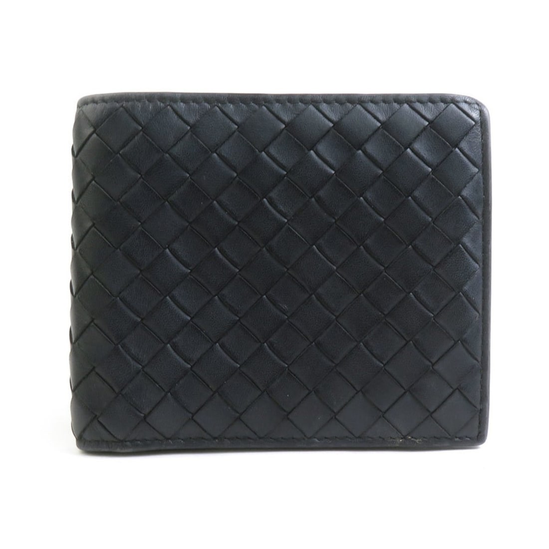 Bottega Veneta Men's Intrecciato Leather Bi-fold Wallet in Black (r10990a) (1 of 13)