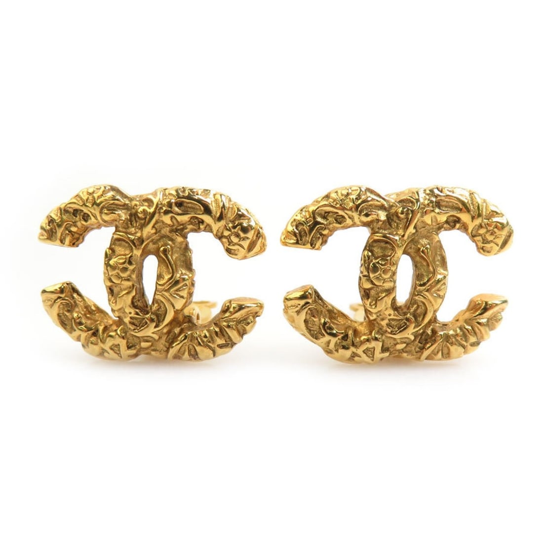 CHANEL Coco Mark Metal Gold Earrings for Women e61469i (1 of 10)