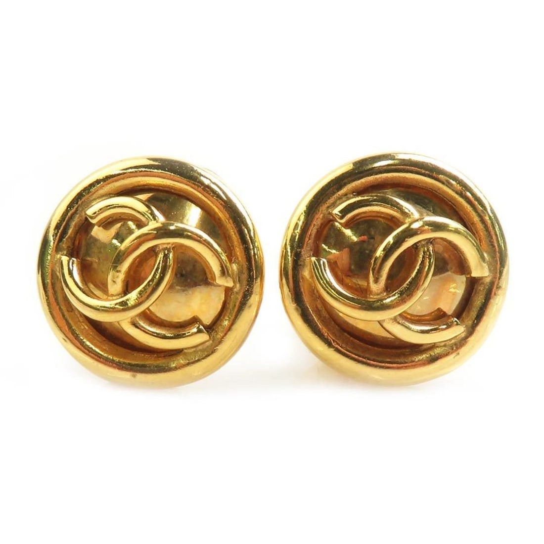 CHANEL Coco Mark Metal Gold Earrings for Women e61468i (1 of 12)