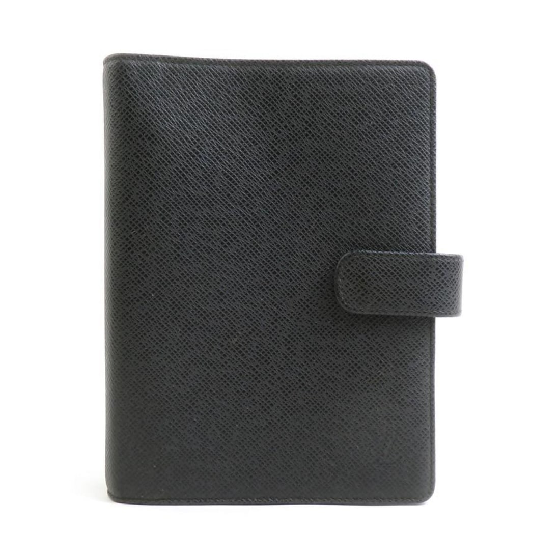 Louis Vuitton Taiga Agenda MM Planner Cover, Black/Silver, Men's, e61461 (1 of 15)