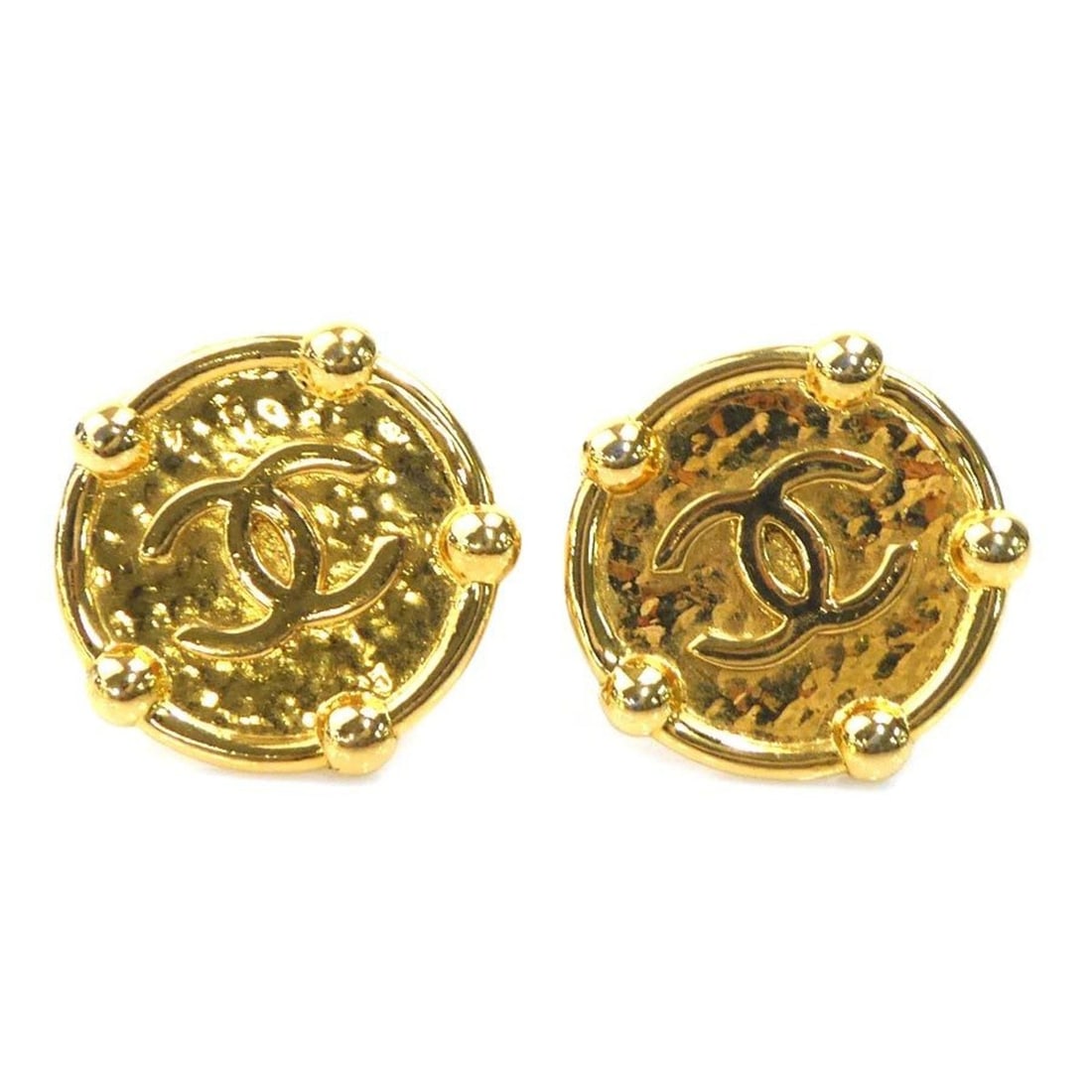 CHANEL Coco Mark Metal Gold Earrings for Women e61449i (1 of 13)