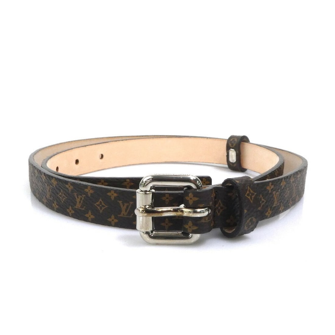 Louis Vuitton UNIFORMES Staff Uniform Monogram Canvas Brown Belt for Women 56550j: --- Catalog ---Category: SizeLength: 65.5cm - 73.5cm / 25.78'' - 28.93''Buckle Size: 2.5cm x 2cm / 0.98'' x 0.78''Category: DesignType: Standard beltColor: BrownGender: WomenMaterial (Strap): Monogram