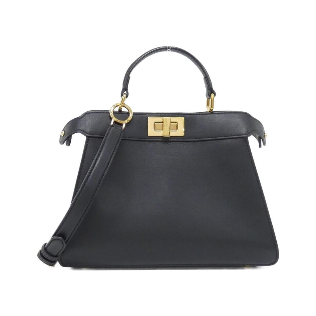 Fendi Peekaboo I See You Small 8BN327 AFL0 Handbag: --- Catalog ---Category: SizeSize (HxWxD): 21cm x 27cm x 12cm / 8.26'' x 10.62'' x 4.72''Category: DesignType: HandbagColor: BlackGender: WomenMaterial: Leather Hardware Color: GoldLeather/Fur Type: C