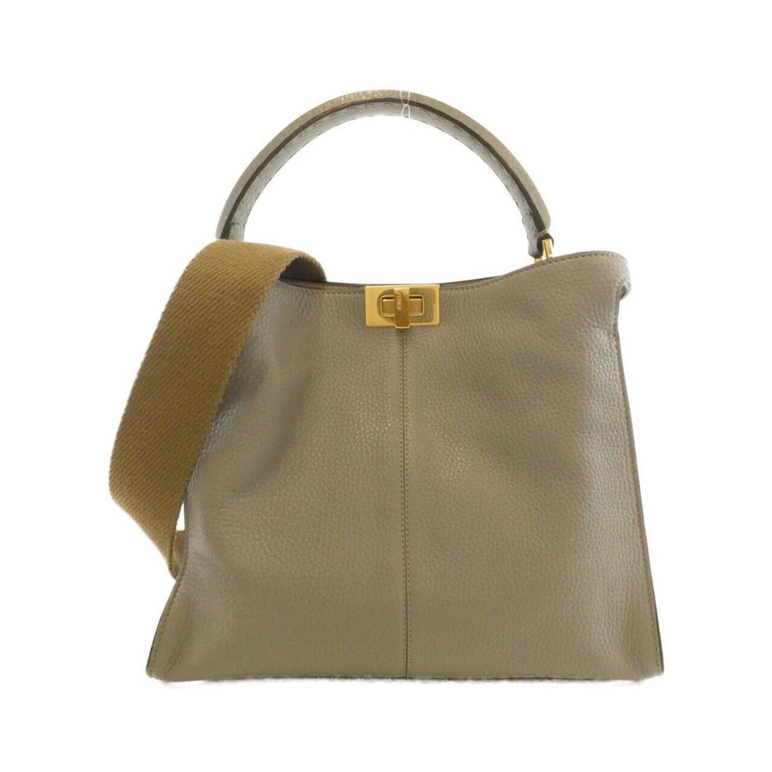 Fendi Selleria Peekaboo X-Lite Regular 8BN310 SFR Handbag: --- Catalog ---Category: SizeSize (HxWxD): 25cm x 30cm x 14cm / 9.84'' x 11.81'' x 5.51''Category: DesignType: HandbagColor: GrayGender: WomenMaterial: Leather Hardware Color: GoldLeather/Fur Type: