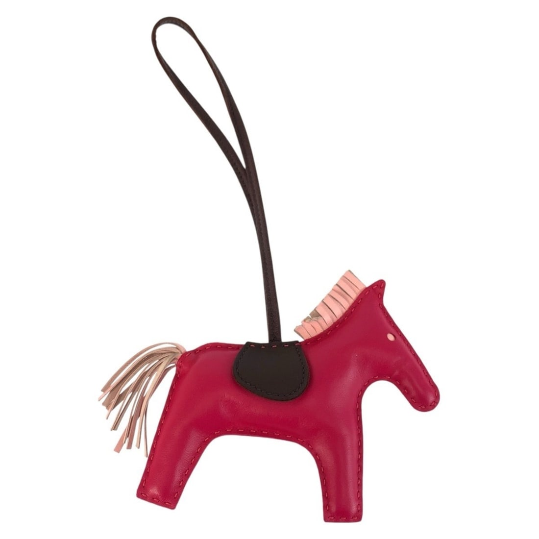 HERMES Rodeo GM Raspberry Rose Sakura Rouge Serie Leather Keychain Bag Charm with Y Stamp for Women: --- Catalog ---Category: SizeSize (HxWxD): 120.00mm x 105.00mm / 4.72'' x 4.13''Category: DesignType: Handbag charmColor: Rose sakuraGender: WomenMaterial: LeatherCategory: GeneralBrand: