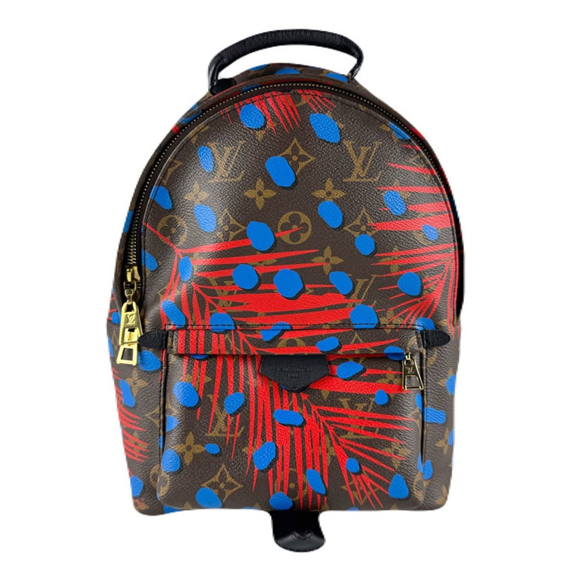 Louis Vuitton Monogram Jungle Dot Palm Springs PM Backpack / Poppy Denim Women's M41980 z8716: --- Catalog ---Category: SizeSize (HxWxD): 26cm x 20cm x 9cm / 10.23'' x 7.87'' x 3.54''Category: DesignType: BackpackGender: WomenMaterial: Monogram Category: GeneralMPN: M41980Brand: Louis