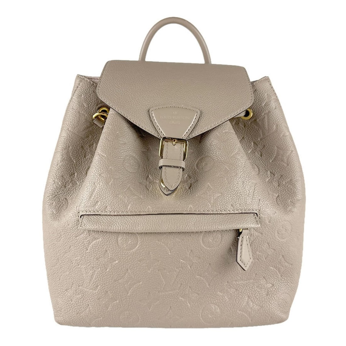 Louis Vuitton Monogram Empreinte Montsouris PM Backpack in Greige and Gold, Women's, M45410 z8702 (1 of 9)