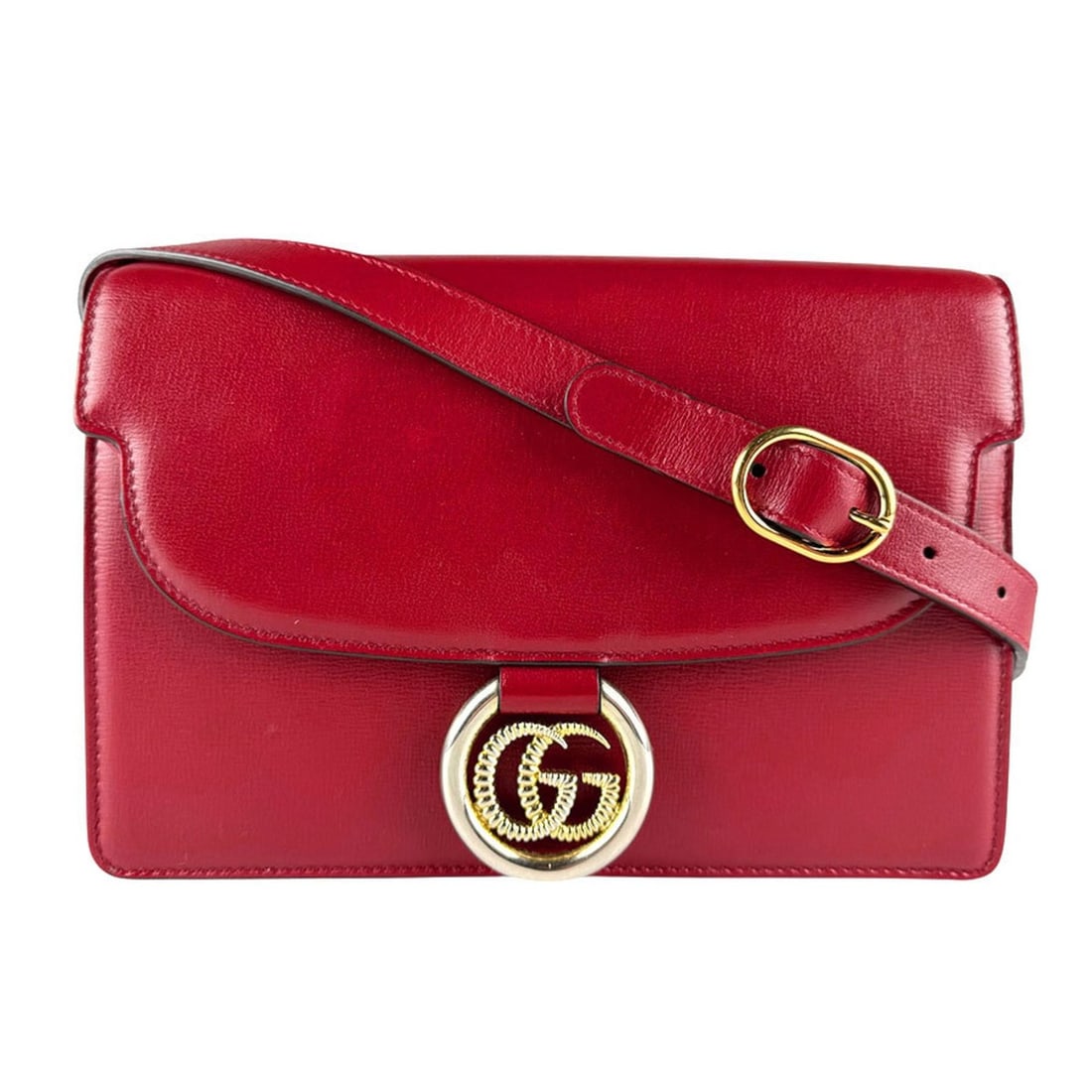 Gucci GG Marmont Leather Shoulder Bag, Red, Women's, 589474 z8670 (1 of 18)