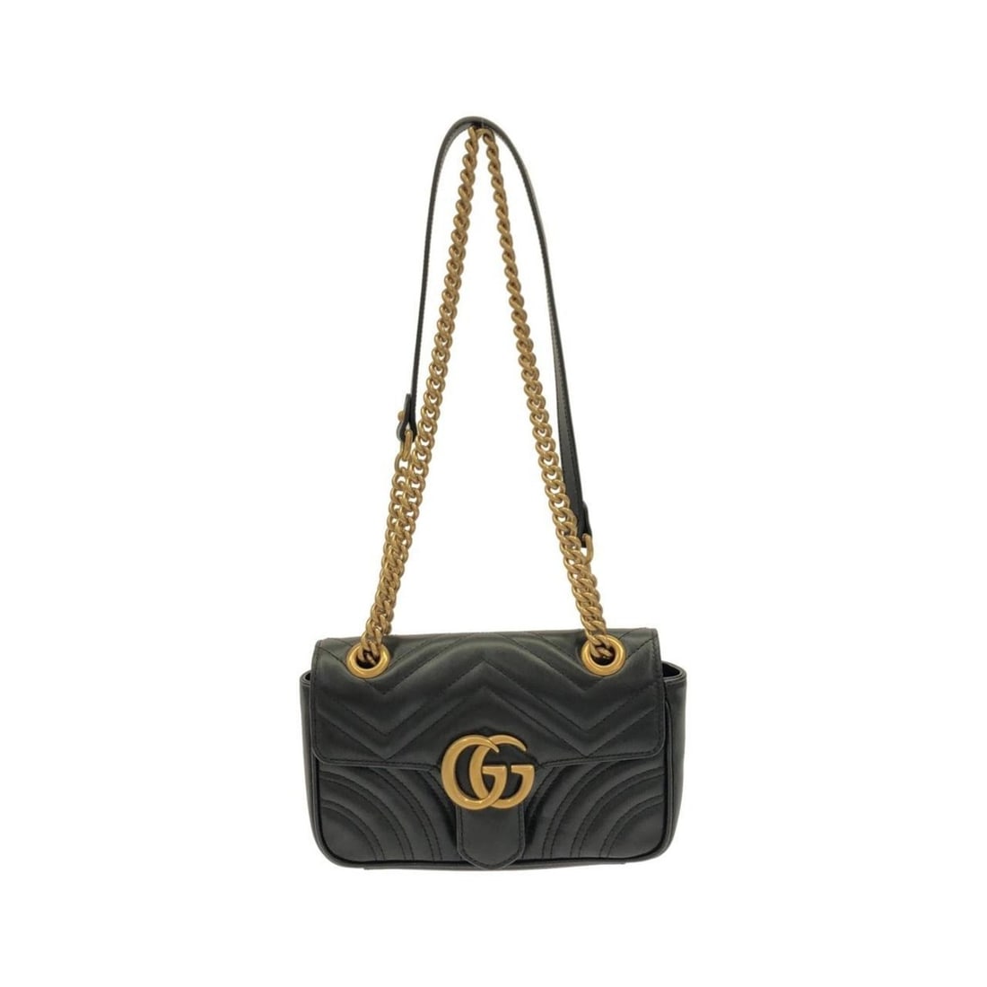 Gucci GG MARMONT 446744 DTD1T Shoulder Bag: --- Catalog ---Category: SizeSize (HxWxD): 13cm x 22cm x 6cm / 5.11'' x 8.66'' x 2.36''Category: DesignType: Shoulder bagColor: BlackGender: WomenMaterial: Leather Hardware Color: GoldCategory: