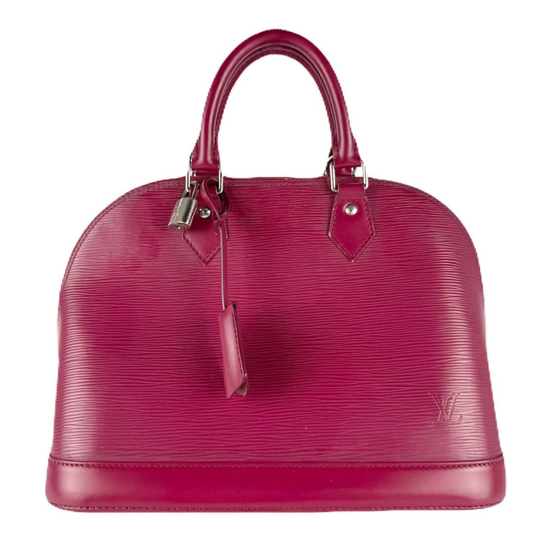Louis Vuitton Epi Alma PM Handbag in Leather and Fuchsia, Women's, M40490 (z8580) (1 of 16)
