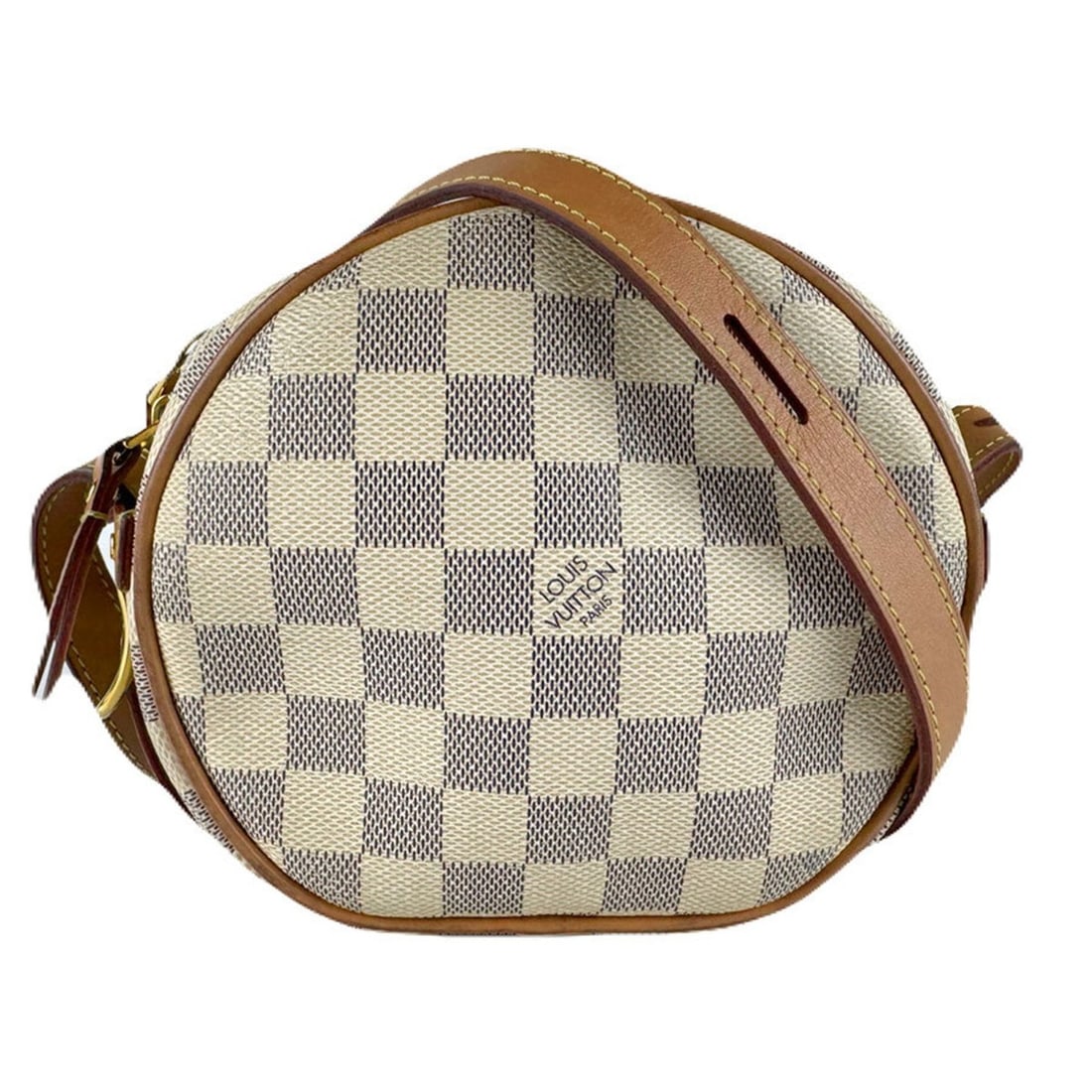 Louis Vuitton Damier Azur Boite Chapeau Souple PM Shoulder Bag in Canvas with Azure Gold, Women's, (1 of 16)