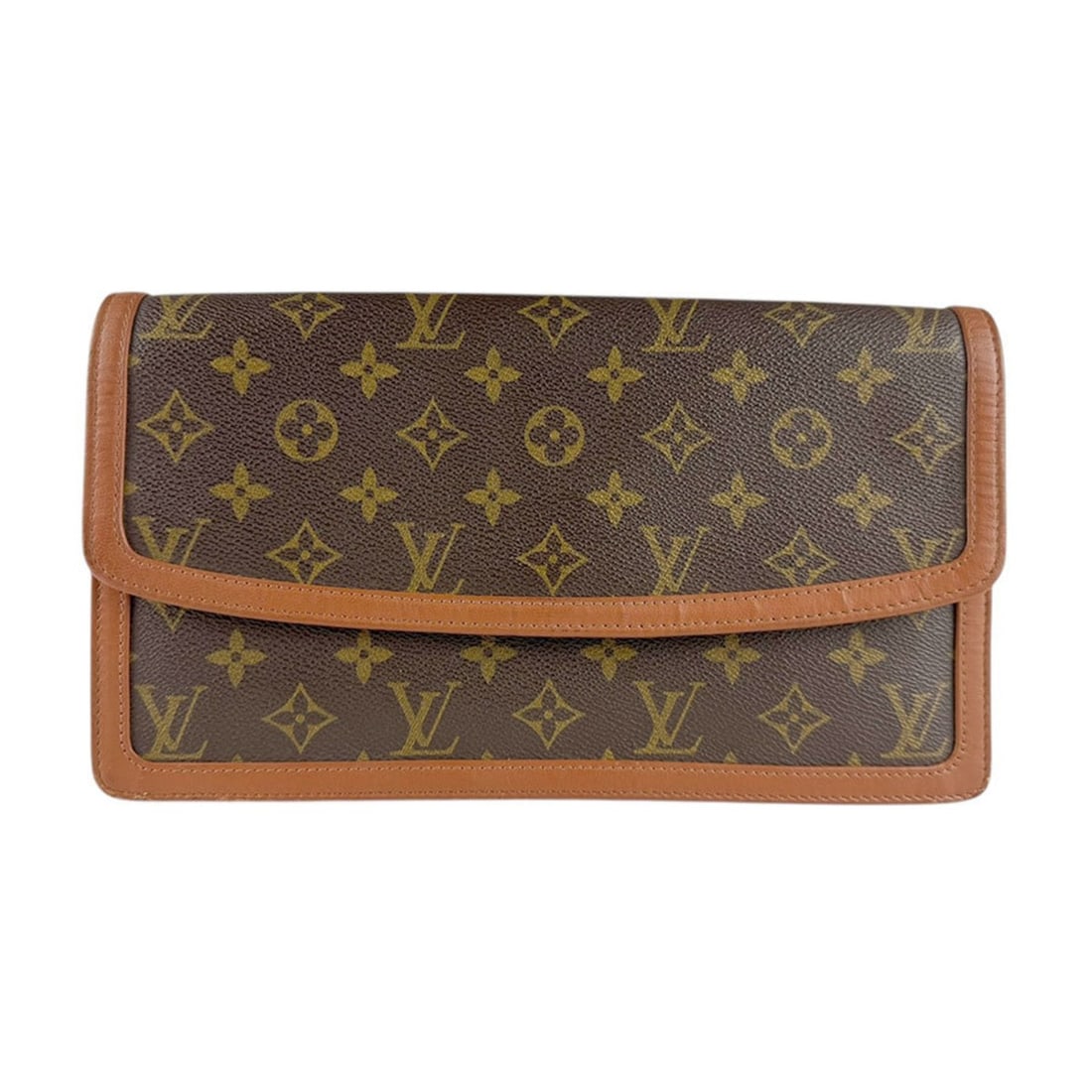 Louis Vuitton Pochette Dame GM Monogram Canvas Clutch Bag, Brown, Men's, M51810 z8548 (1 of 11)