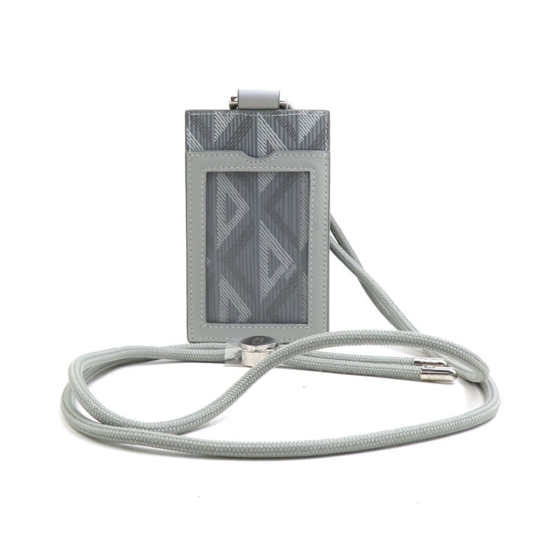 Christian Dior Men's Grey Leather Neck Pass Case (r11018a): --- Catalog ---Category: DesignType: Travel pass caseColor: GrayGender: MenMaterial: Leather Category: GeneralBrand: Christian DiorCountry of Origin: ItalyCategory: Physical PropertiesSize (HxWxD): 11