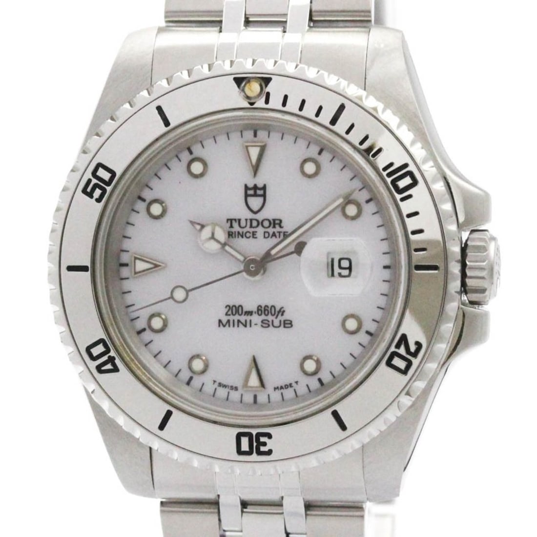 TUDOR Prince Date MINI-SUB Steel Automatic Unisex Watch 73190 Polished (1 of 14)