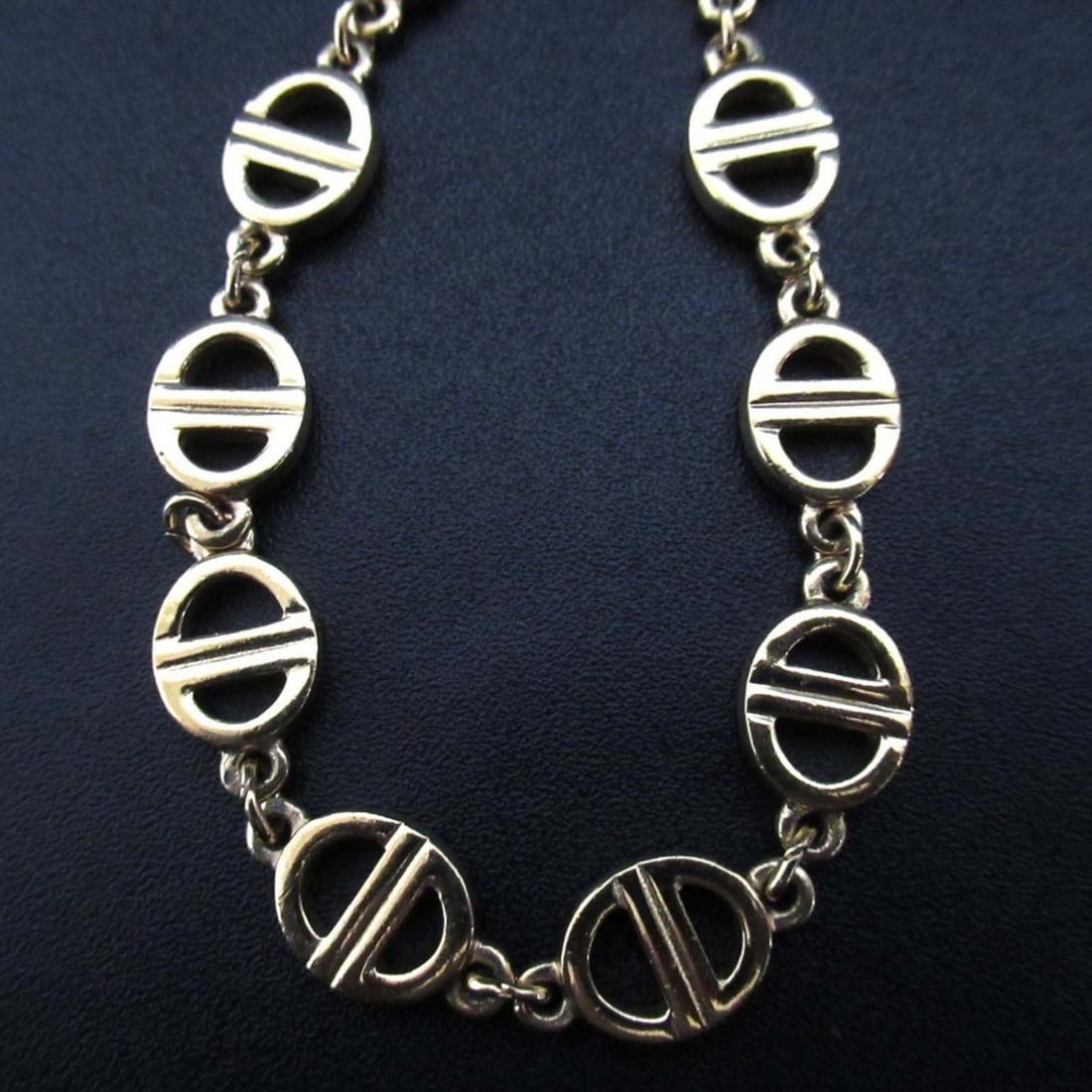 Christian Dior CD logo chain necklace in gold. (1 of 11)