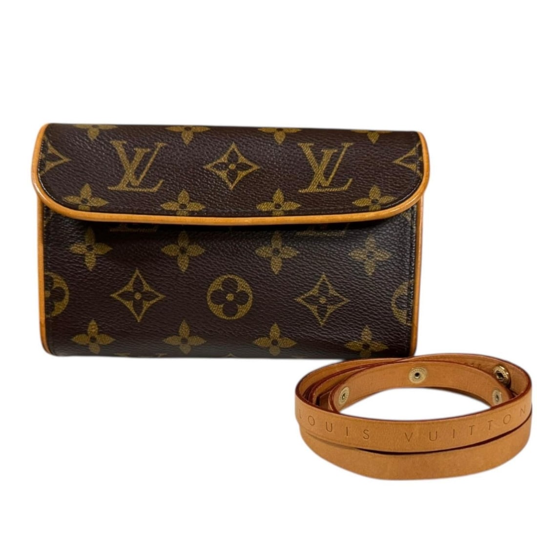 Pre-owned Louis Vuitton Pochette Florentine Monogram Waist Bag in Canvas (M51855) Brown. Women's.: --- Catalog ---Category: SizeSize (HxWxD): 10cm x 16cm x 3.5cm / 3.93'' x 6.29'' x 1.37''Category: DesignType: Fanny packColor: BrownGender: WomenMaterial: Monogram Category: GeneralMPN: M51855Brand: