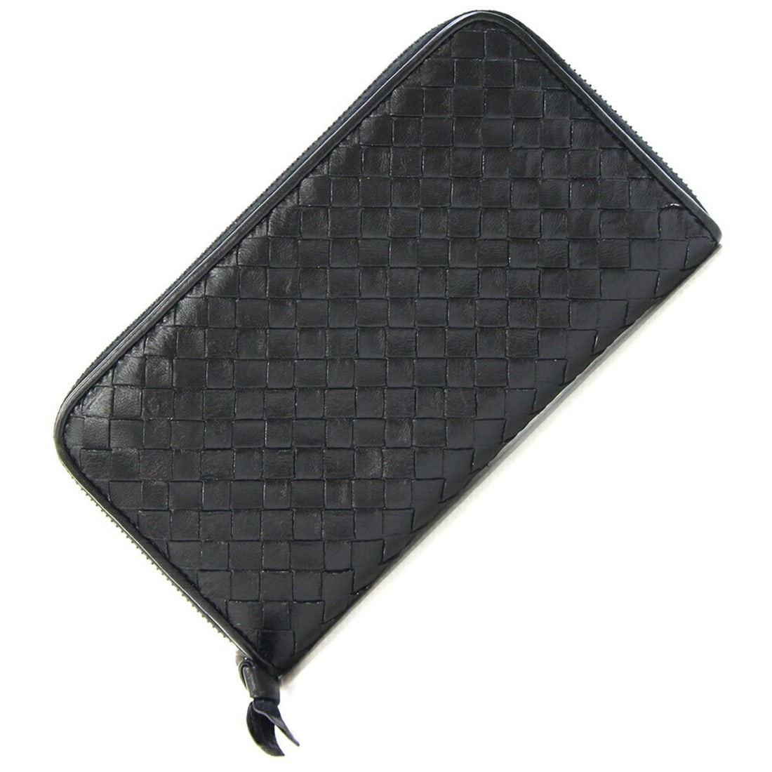 Bottega Veneta Intrecciato Round Long Wallet 114076 Black Leather for Men: --- Catalog ---Category: SizeSize (HxWxD): 11cm x 19cm x 2cm / 4.33'' x 7.48'' x 0.78''Category: DesignType: Long wallet (bi-fold)Color: BlackGender: MenMaterial: Leather Category: GeneralBrand: Botte